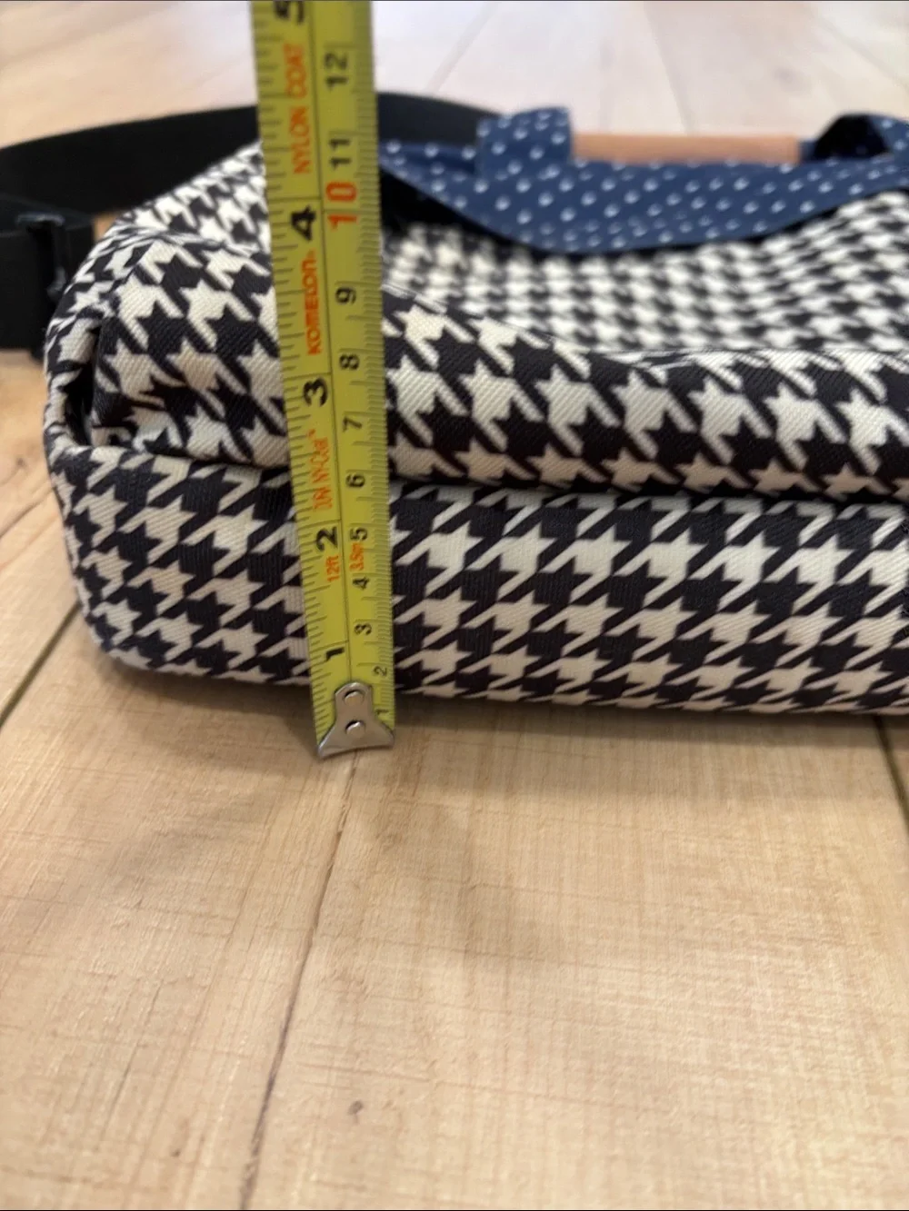 Herschel Supply Company Navy & Black Houndstooth Laptop Messenger Bag